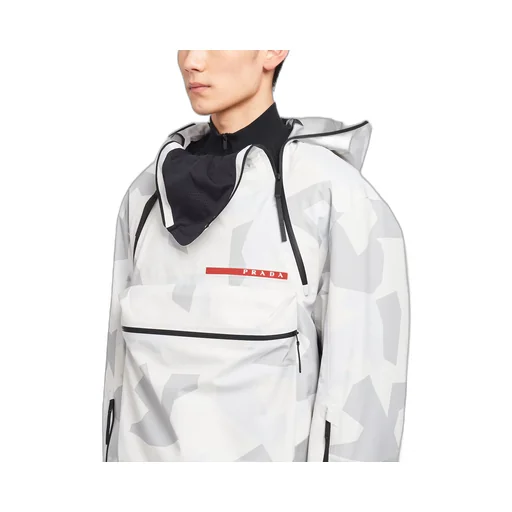 Printed technical fabric snowboard jacket