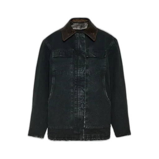 Canvas trucker jacket