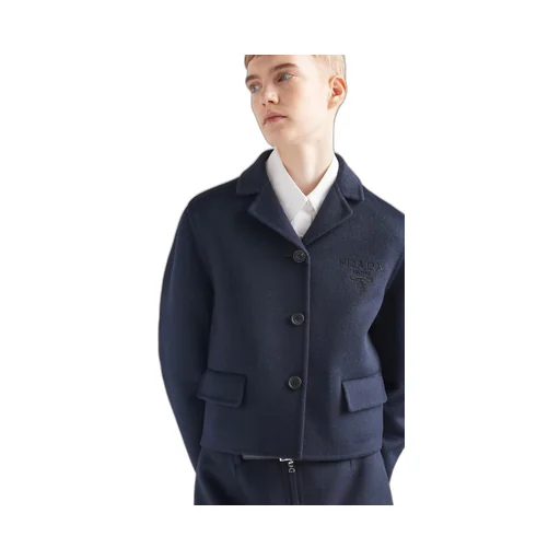 Single-breasted cashgora jacket
