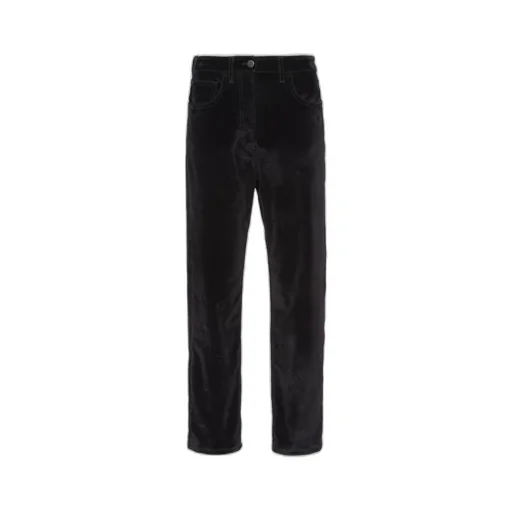 Five-pocket velvet denim jeans