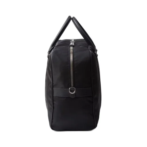 Re-Nylon and Saffiano leather duffel bag