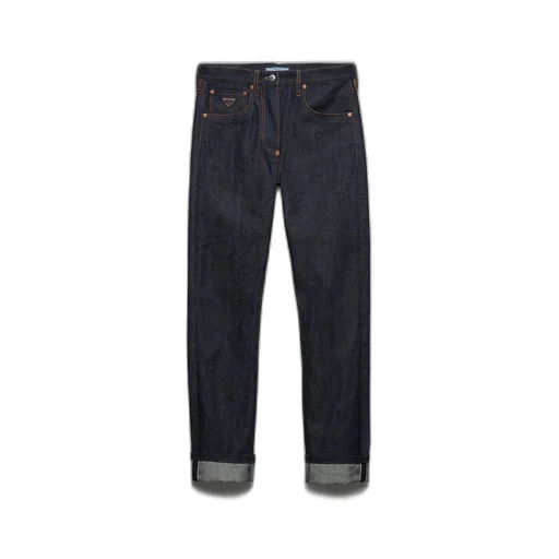 Straight jeans in selvedge denim