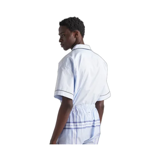 Short-sleeved cotton shirt
