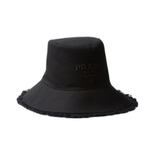 Wide-brimmed drill bucket hat