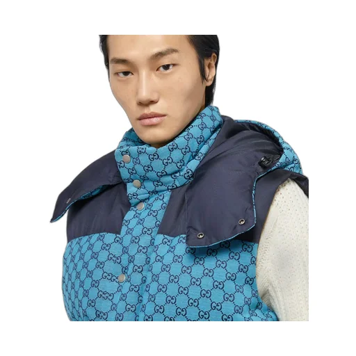 GG canvas down gilet
