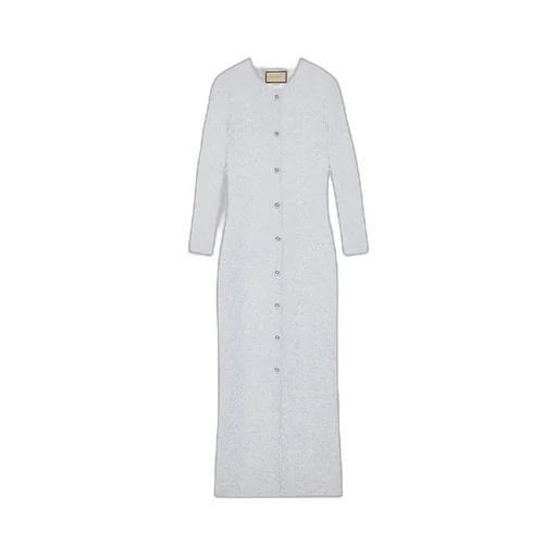 Viscose lamé dress with sequin embroidery