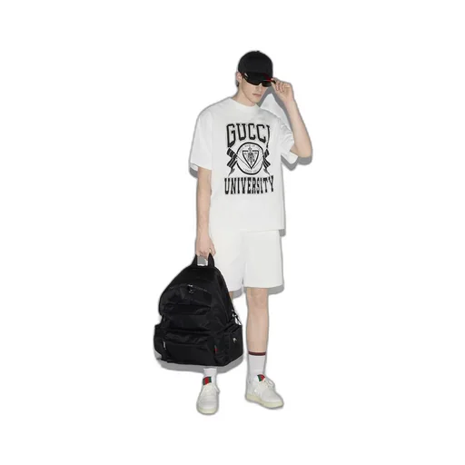 Cotton jersey printed T-shirt