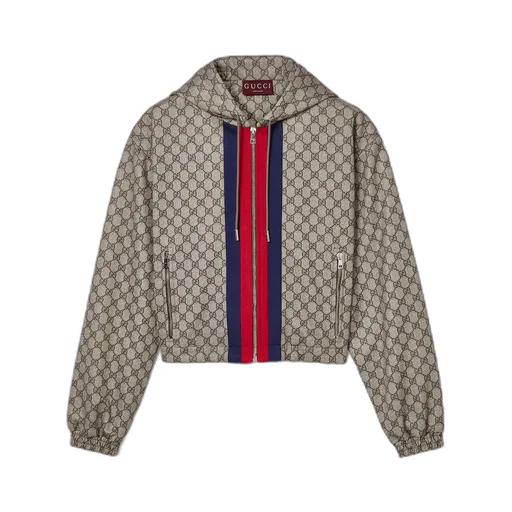 GG technical jersey zip jacket