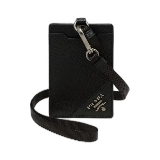 Saffiano Leather Badge Holder