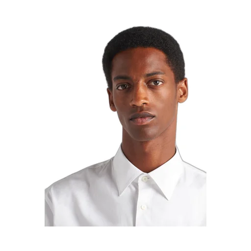 Short-sleeved cotton shirt