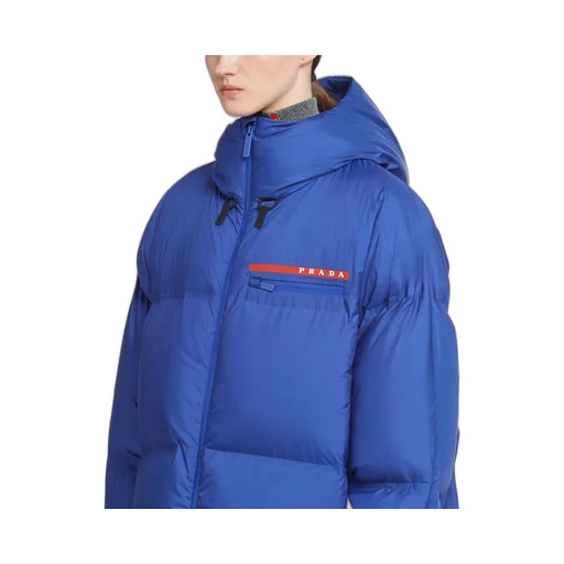 Oversized technical Re-Nylon down jacket