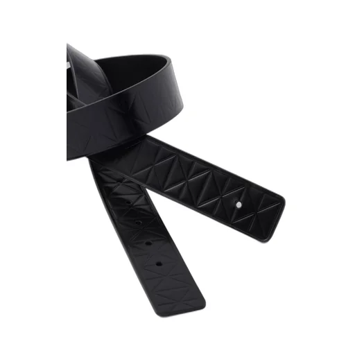 Brushed leather belt strap