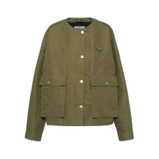Technical canvas blouson jacket
