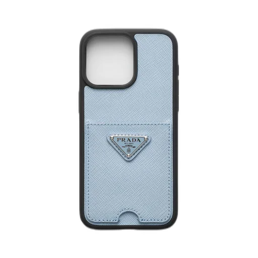 Saffiano leather cover for iPhone 15 Pro Max