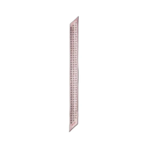 Printed silk twill skinny tie