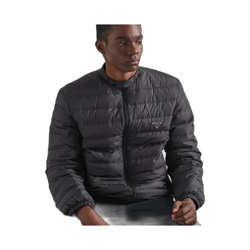 Short polyester down jacket