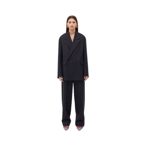 Striped Wool Belted Jacket