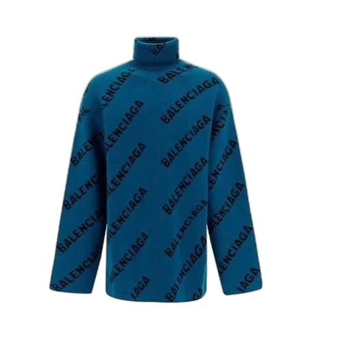 All Over Logo Turtleneck Sweater