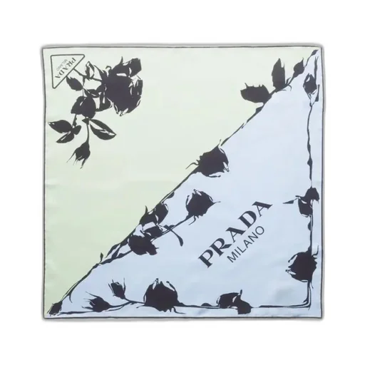 Printed twill scarf