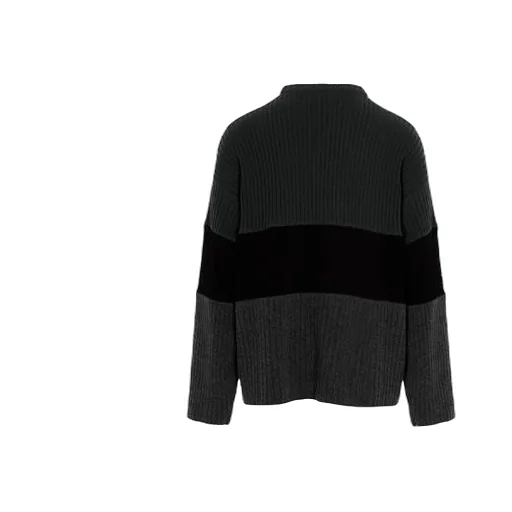 Political Campaign Ribbed Panelled Sweater