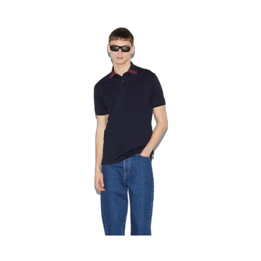 Cotton polo shirt with Web
