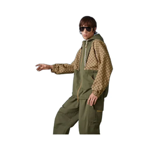GG cotton canvas zip jacket