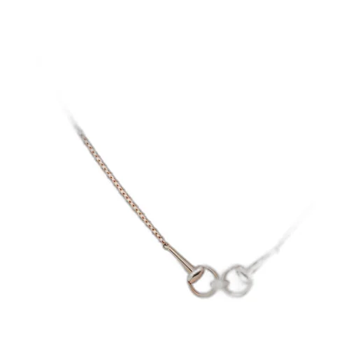 18k Horsebit diamond chain necklace