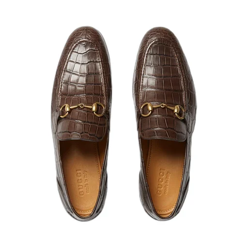 Gucci Jordaan crocodile loafer