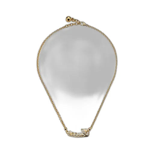 Chain necklace with Gucci script