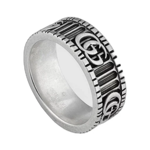 Ring with Double G in silver