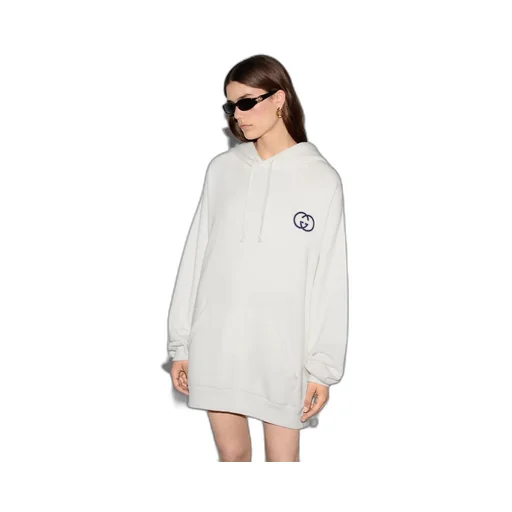 Cotton jersey hooded sweatshirt
