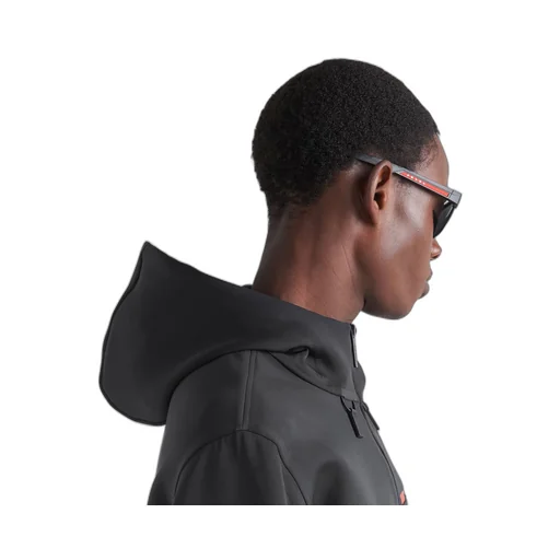 Technical fabric hoodie