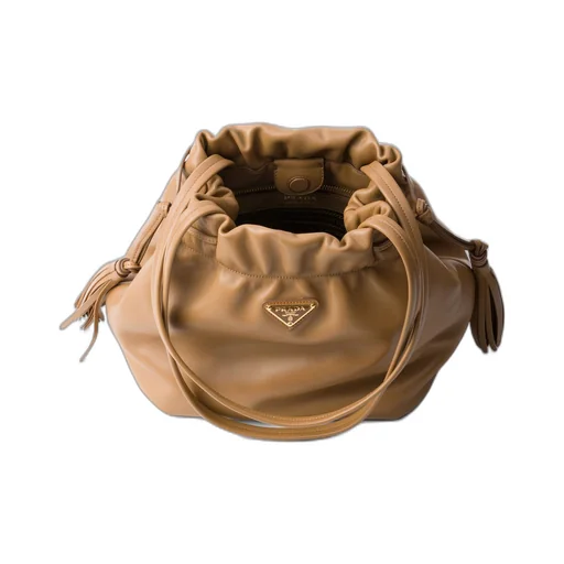 Nappa leather shoulder bag