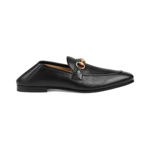 Men's leather Horsebit loafer with Web