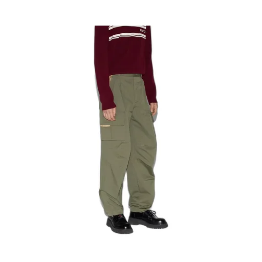 Gg Wide-Leg Cargo Pants