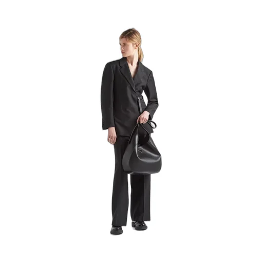 Double-breasted kid mohair jacket