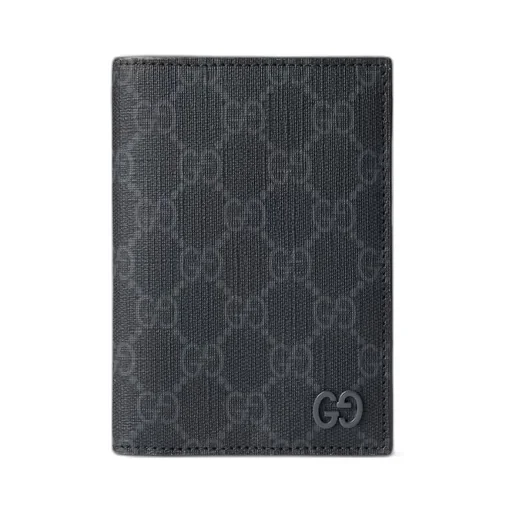 GG passport case with grey interior