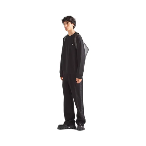 Technical cotton sweatshirt