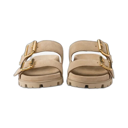 Suede strap slides