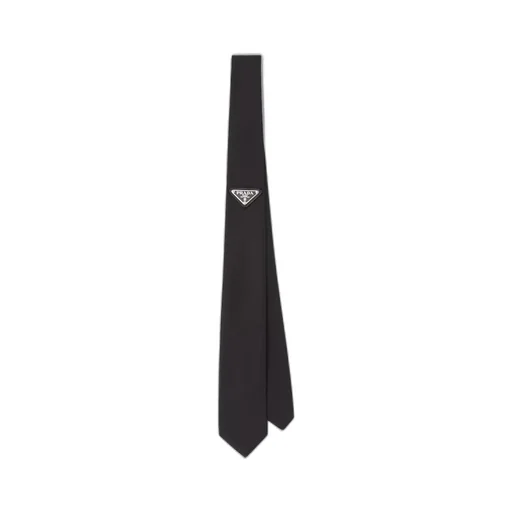 Re-Nylon gabardine tie