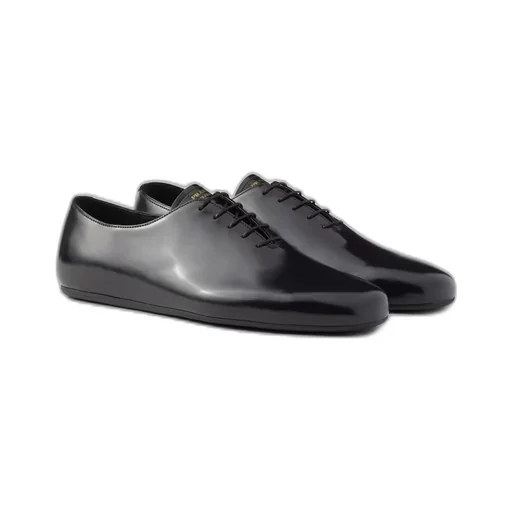 Brushed leather lace-ups