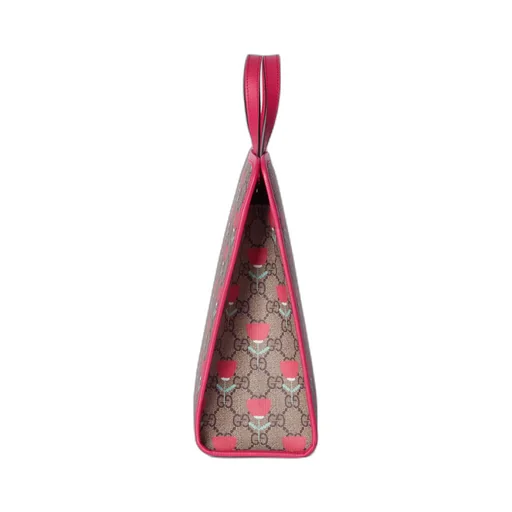 Children's flower print tote bag