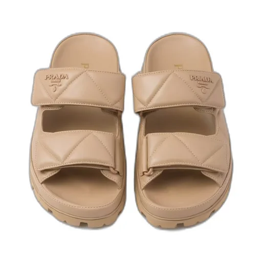 Padded nappa leather sandals