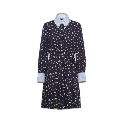 Jacquard print mini-dress