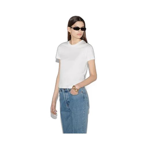 Cotton jersey T-shirt with embroidery
