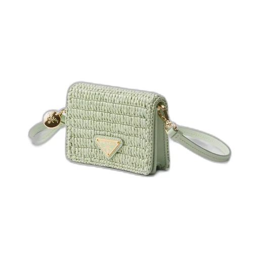Crochet card holder with shoulder strap