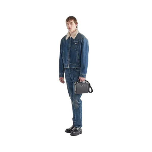Padded denim jacket