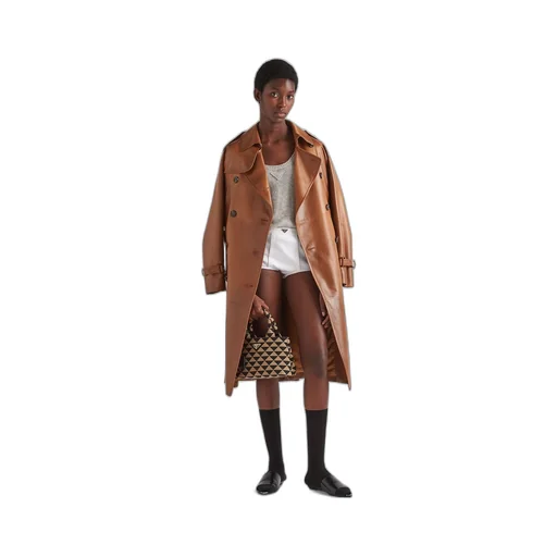 Nappa leather coat