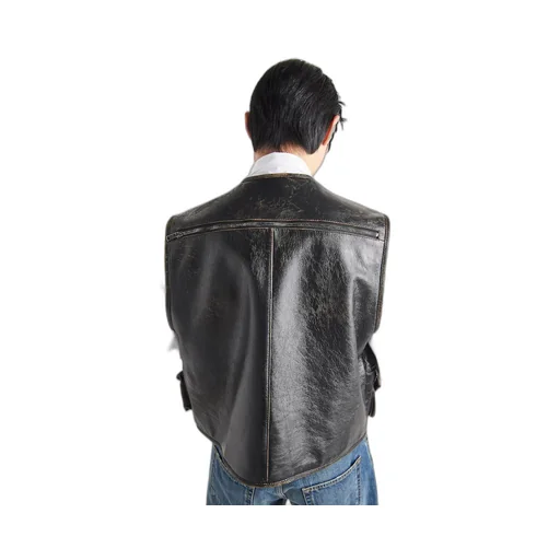 Leather vest