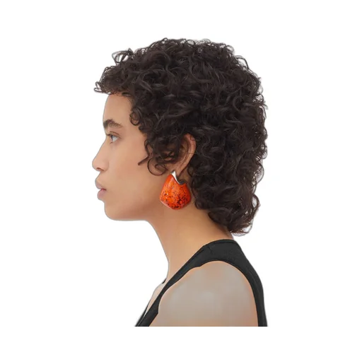 Large Fin Ceramic Earrings